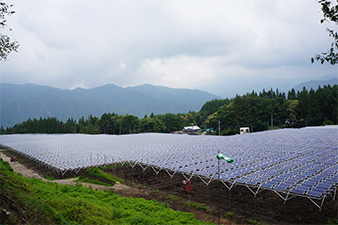 営農型パネル：群馬県1.2MW　ソーラーシェアリング①